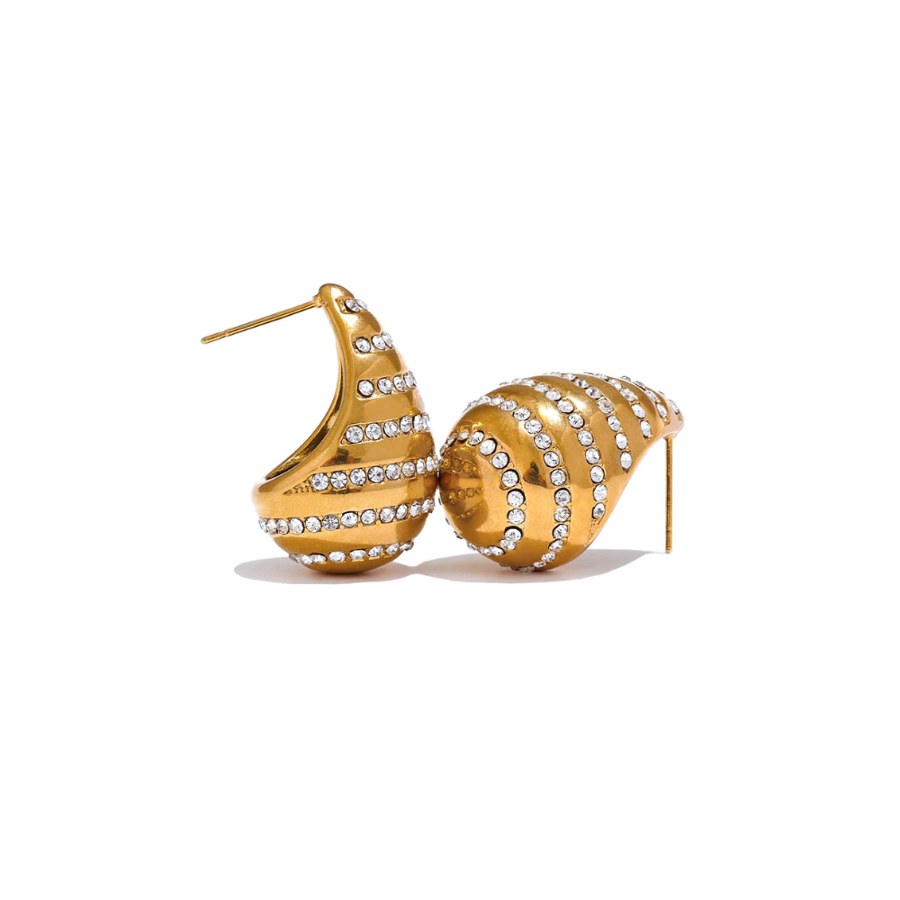 Boucles d'oreilles en forme de larme radieuse