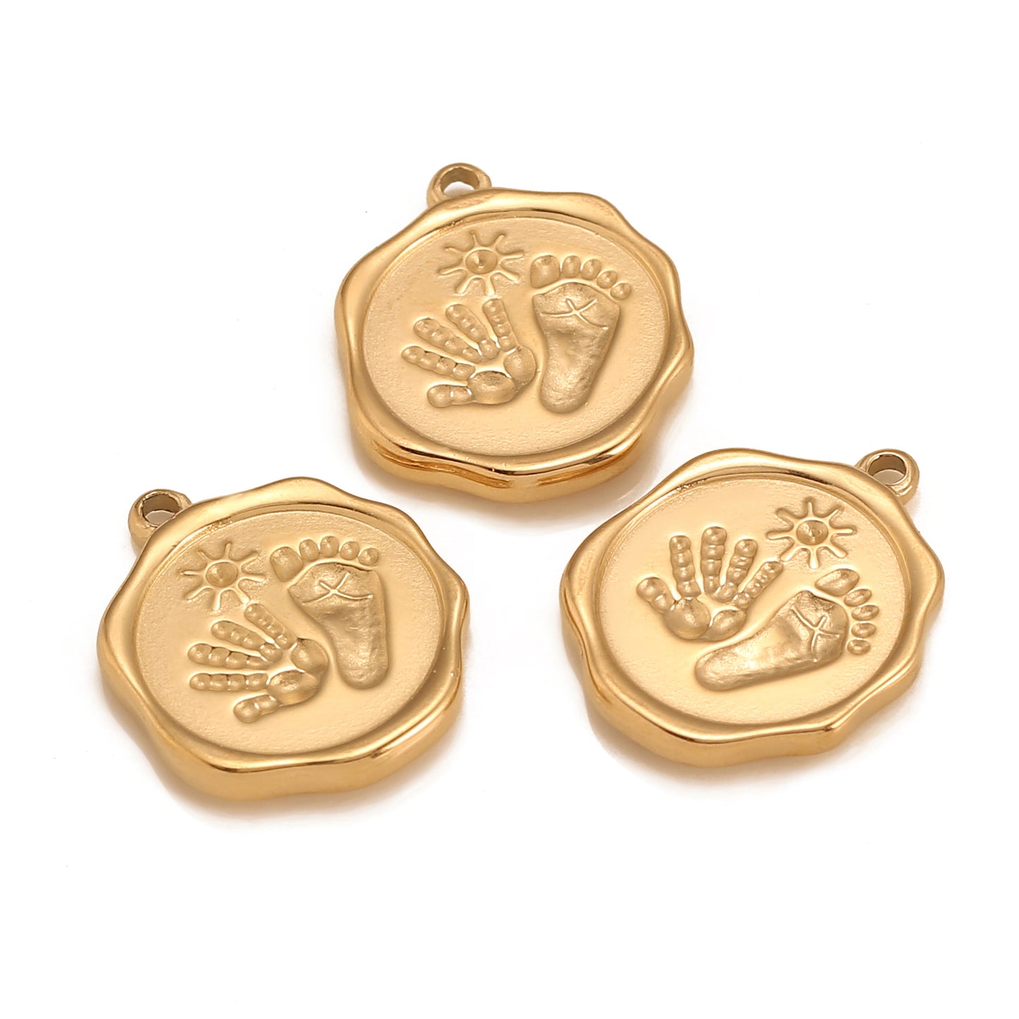 Footprint Handprint Charm