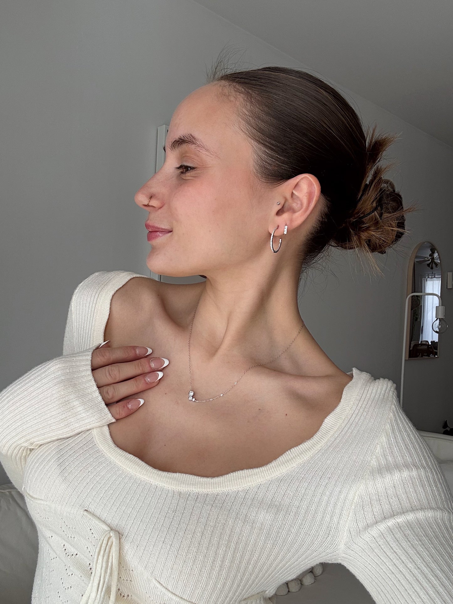 Silver Veil Radiant Necklace