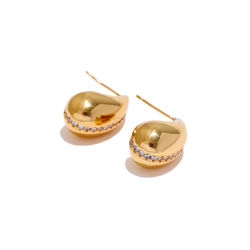 Boucles d'oreilles prestigieuses en forme de goutte d'eau