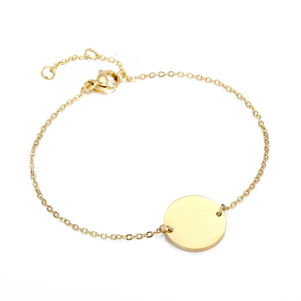 Medallion Signature Engravable bracelet