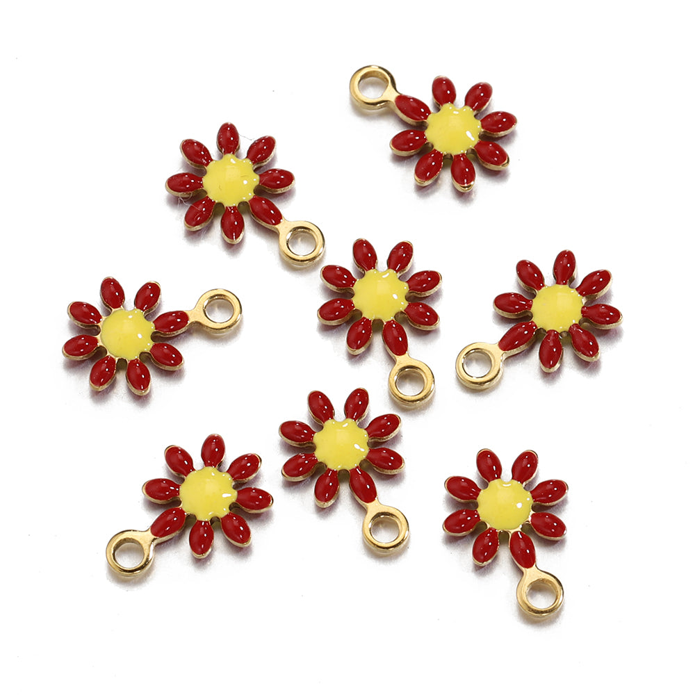 Daisy Flower Charms