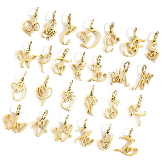 Breloques alphabet féminin