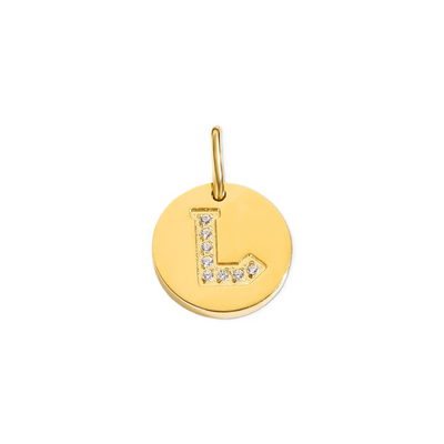 Alphabet Sparkle Coin Charms