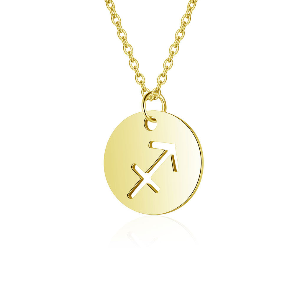 Zodiac Sign Gold Necklace