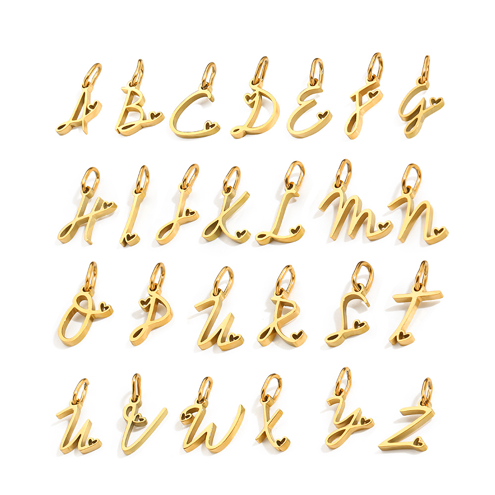 Feminine Alphabet Charms