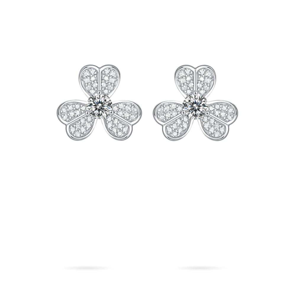 Nature-Inspired Moissanite Earrings