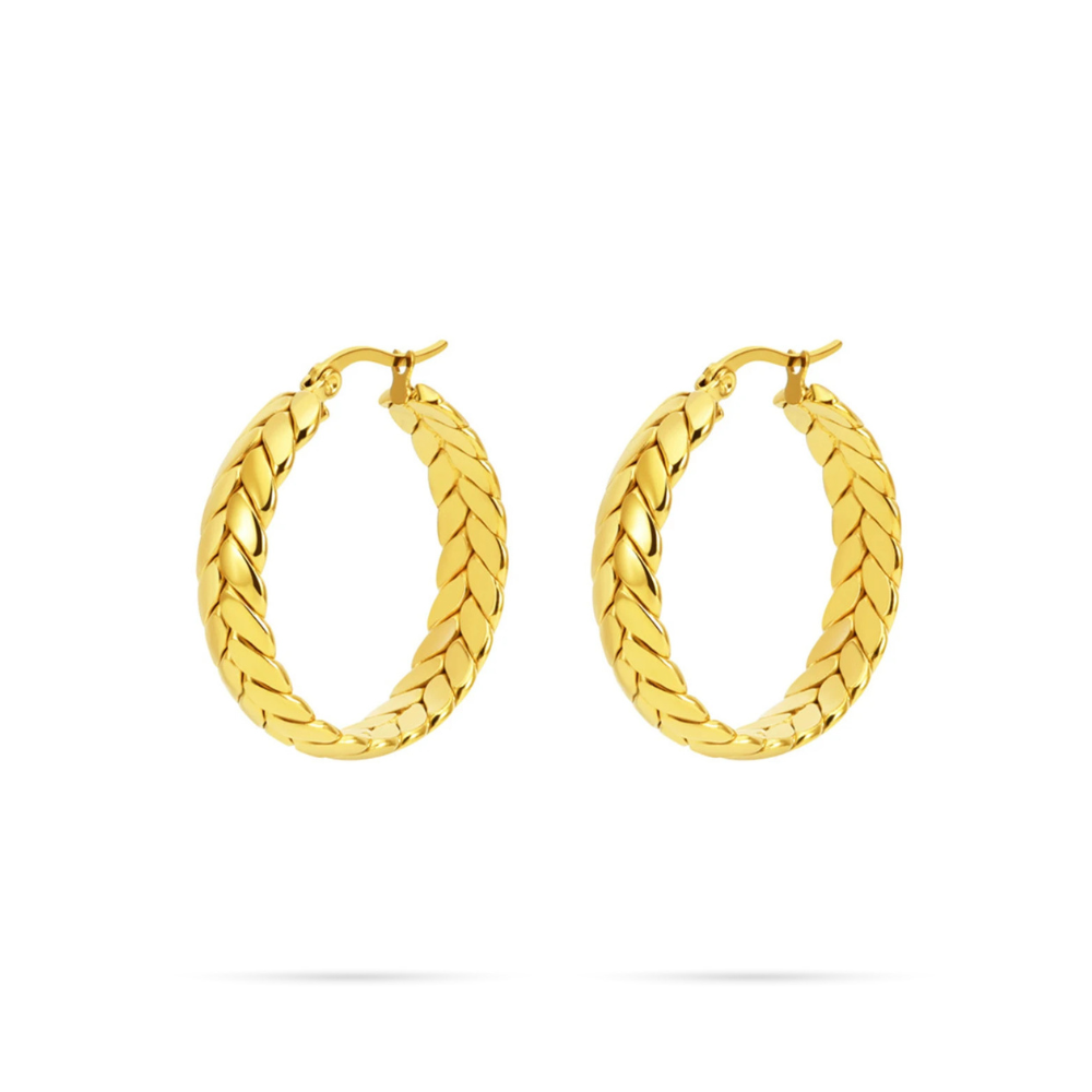 Gilded Links Earrings