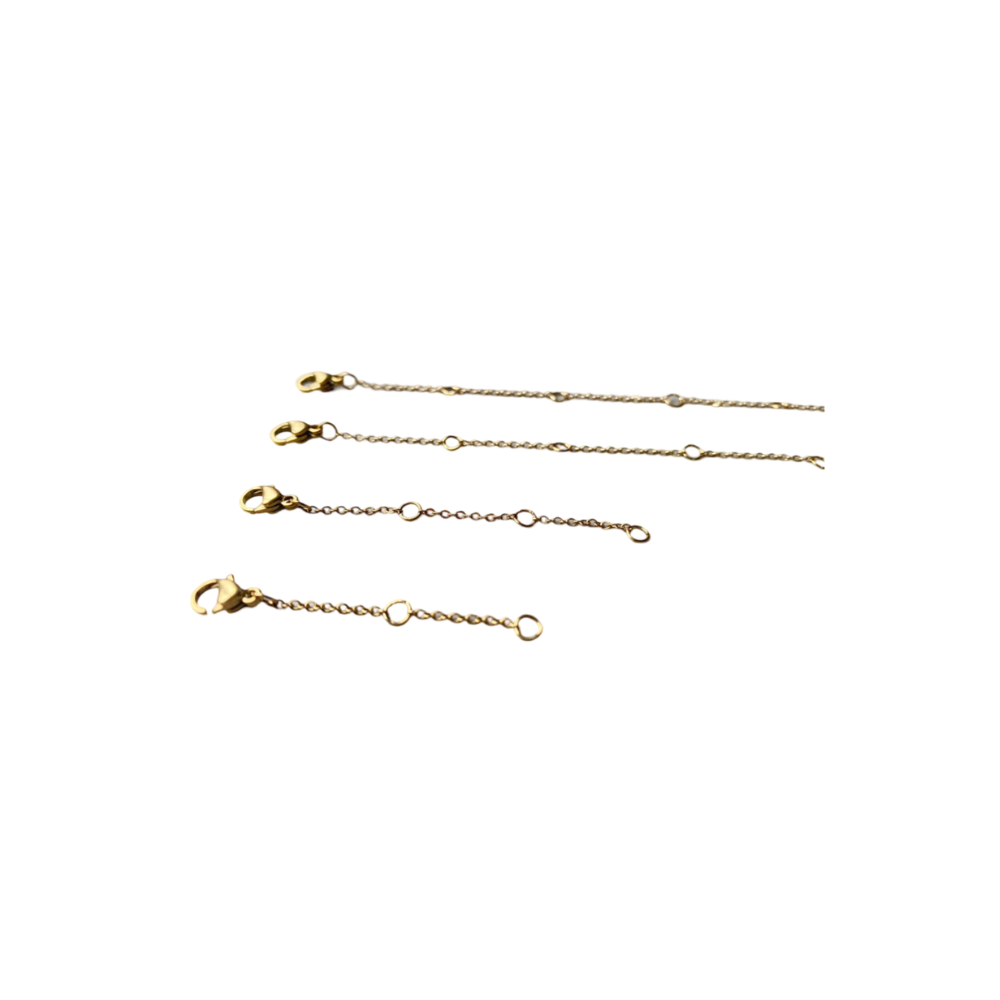 Extension to lengthen the jewelry, suitable for necklaces, bracelets, and anklets
