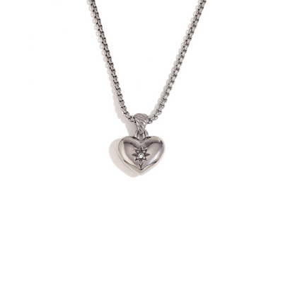 Adventurous Heart Shaped Pendant Necklace