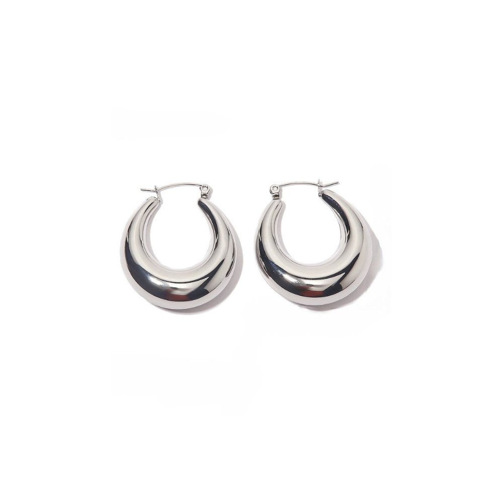 Gardenia Hoops Earrings