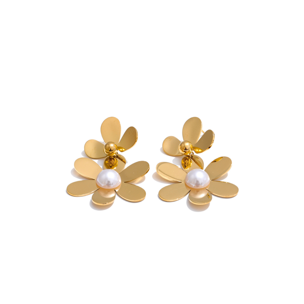 Double Flower Earrings