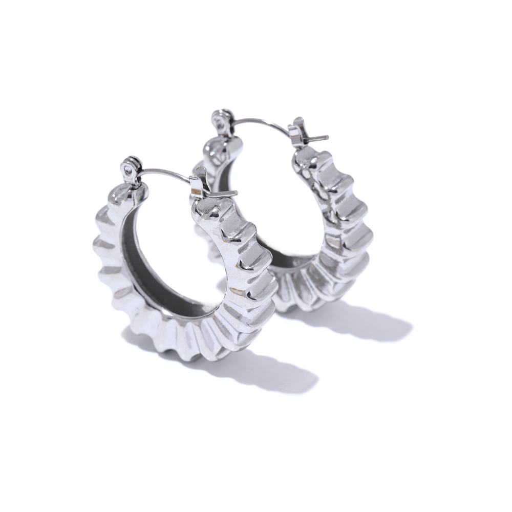 Viola adunca Hoops Earrings