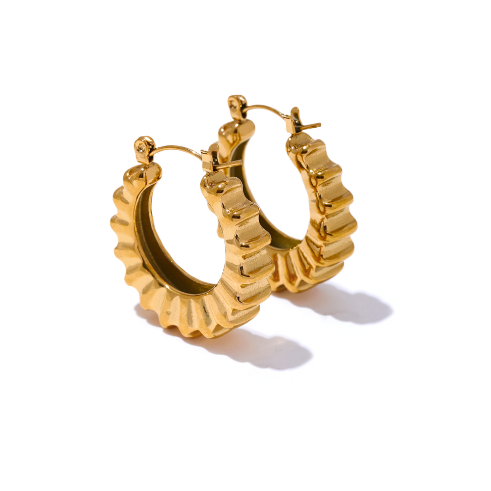 Viola adunca Hoops Earrings