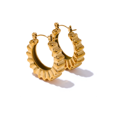 Viola adunca Hoops Earrings