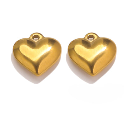 3D Heart Charms