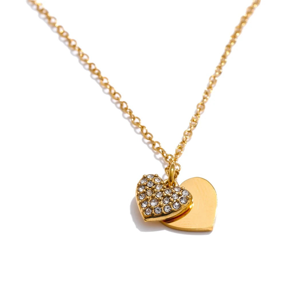 Double Heart Necklace
