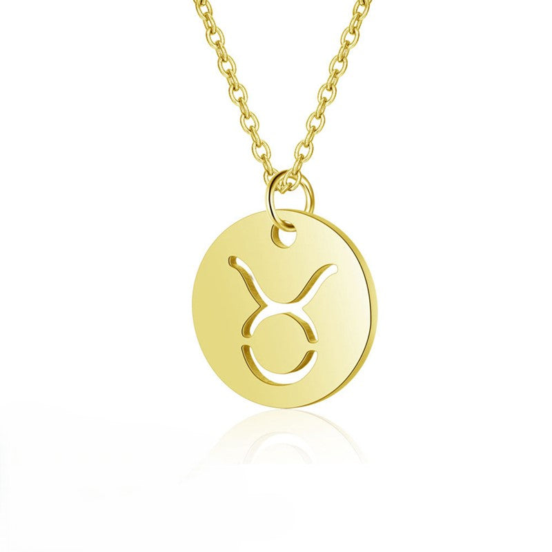 Zodiac Sign Gold Necklace