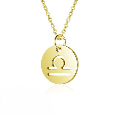 Zodiac Sign Gold Necklace