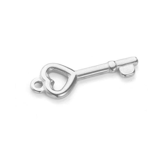 Breloques en forme de clé de verrouillage en or