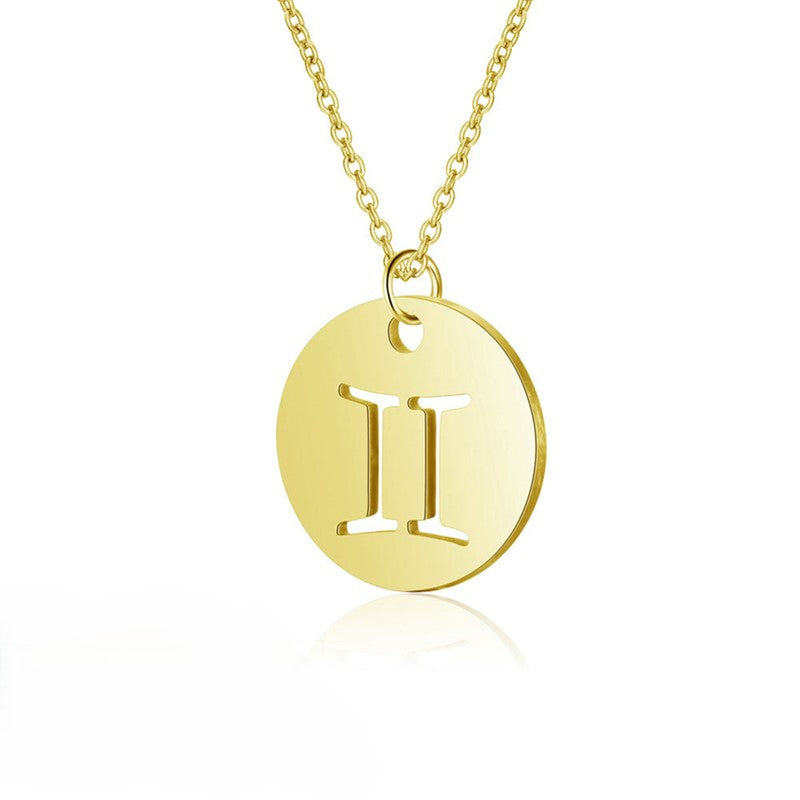 Zodiac Sign Gold Necklace