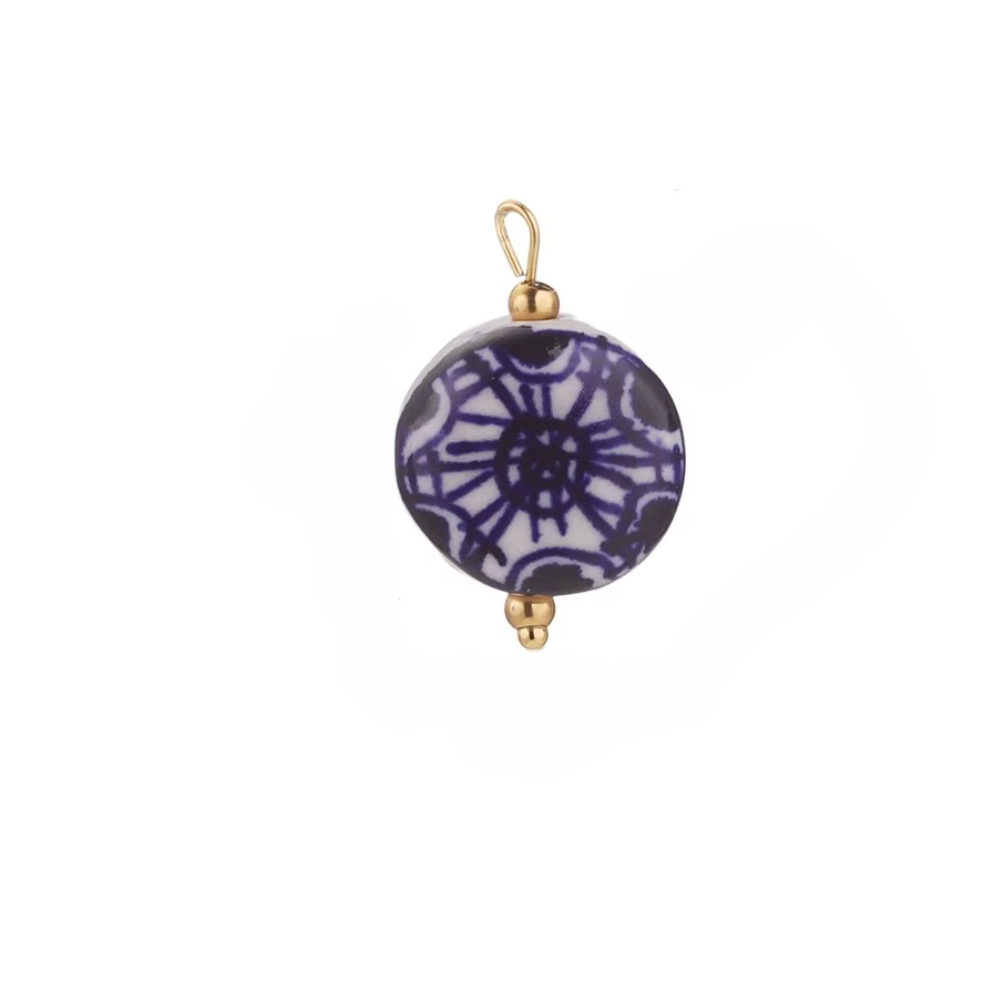 Ball pin Ceramics Pendant Charm
