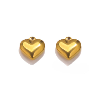 3D Heart Charms