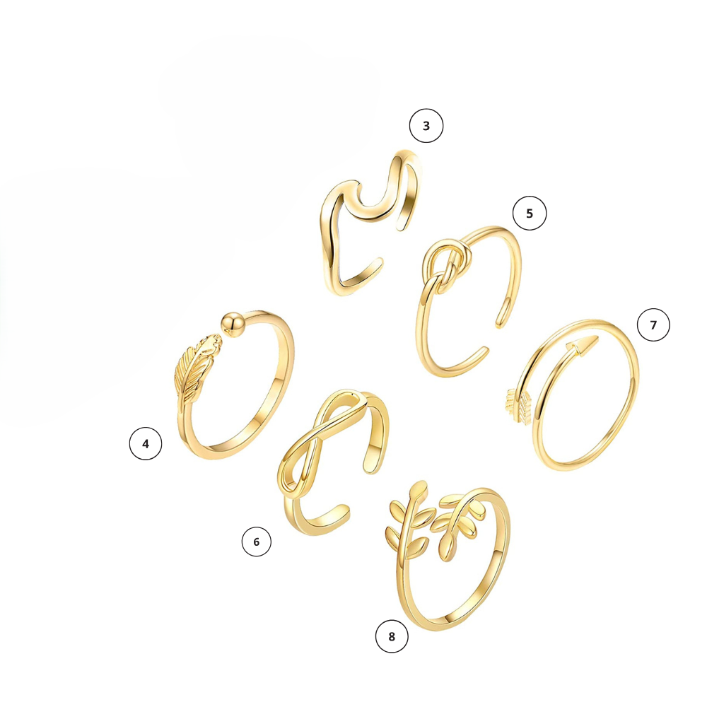 Sunlit Breeze Toe Ring