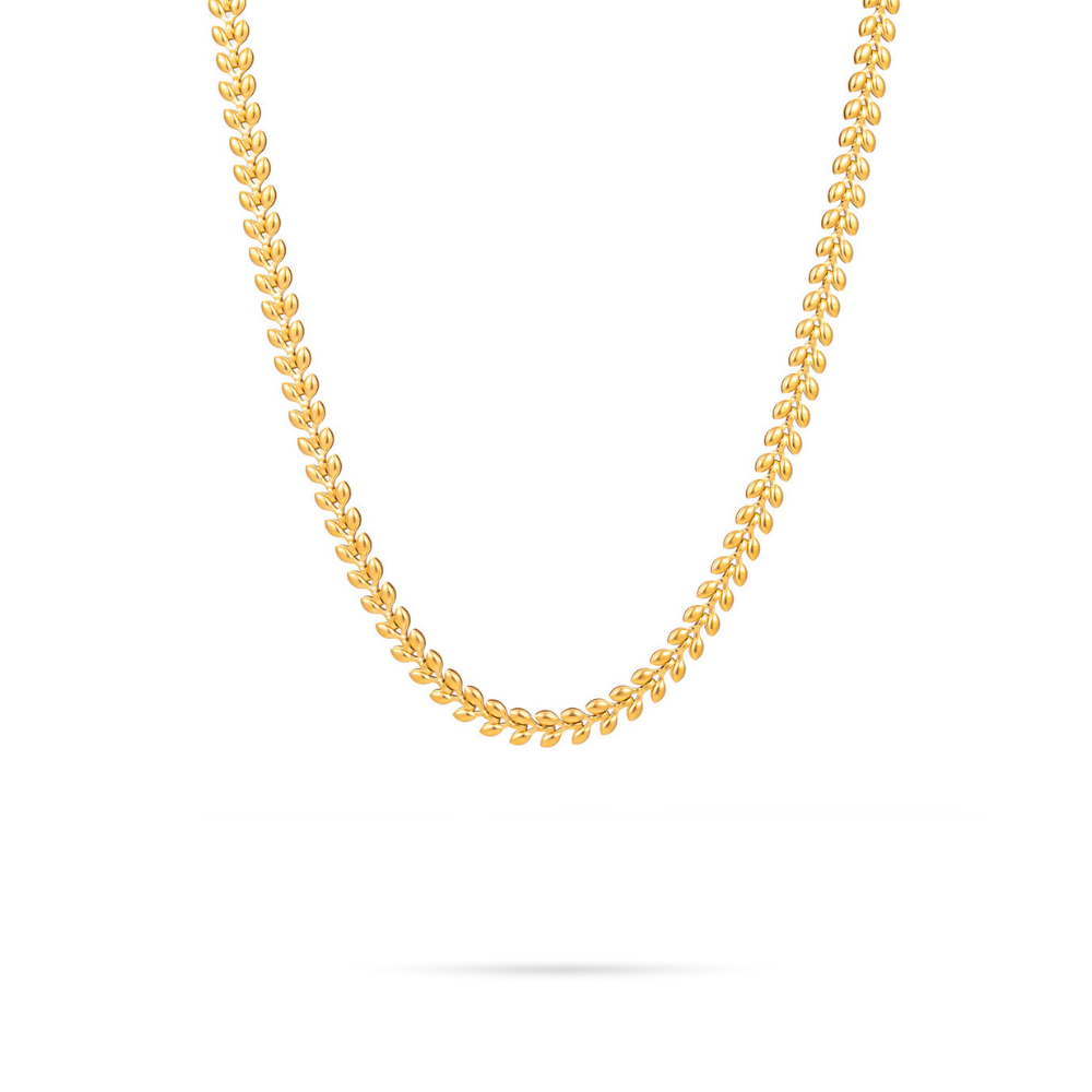 Attractif Olive Leaf Chain Necklace