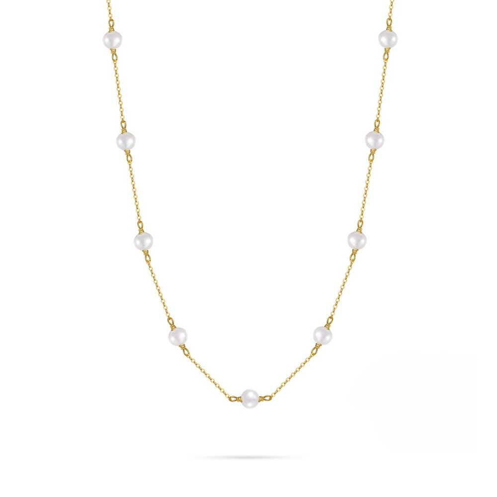 Collier chaîne de perles d'eau douce