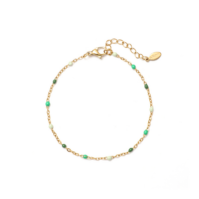 White Fiddle-leaf fig Bracelet