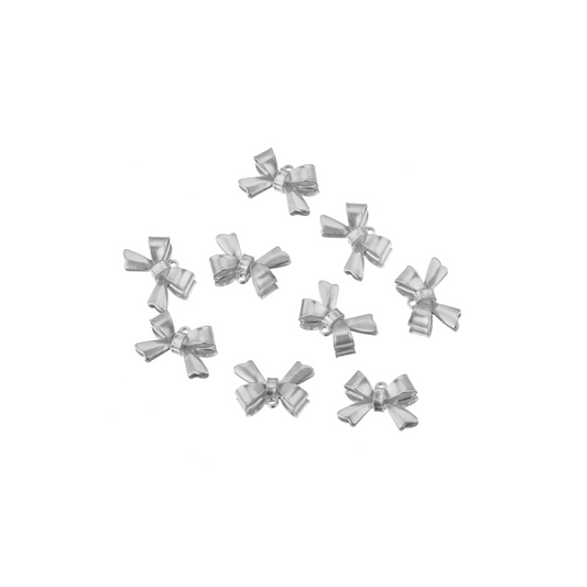 3D Bow Pendant Charms