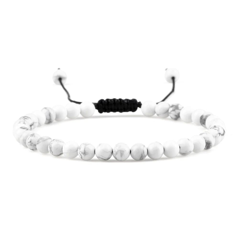White Howlite Pearl bracelet