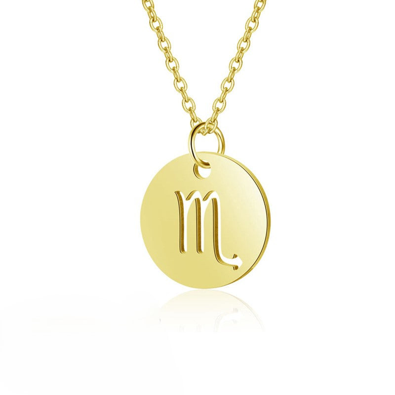 Zodiac Sign Gold Necklace