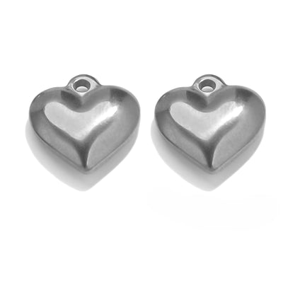 3D Heart Charms