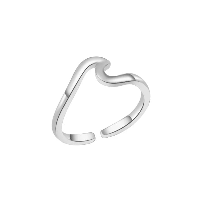 Ocean Wave Toe Ring