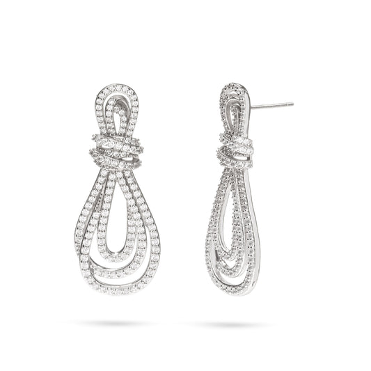 Boucles d'oreilles de mariée gracieuses